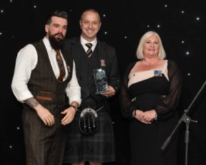 Scottish Veterans Commissioner and two award winners
